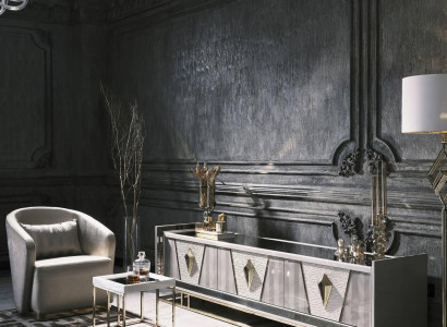 Komplette Wohnzimmer Sessel Beistelltisch Set 3tlg Grau RTV Lowboard